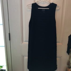 Black sleeveless pull on sweater dress